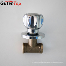 Válvula de parada de bronze de alta qualidade de GutenTop através da válvula de fechamento com a superfície de lustro Punho de metal com a válvula de dreno